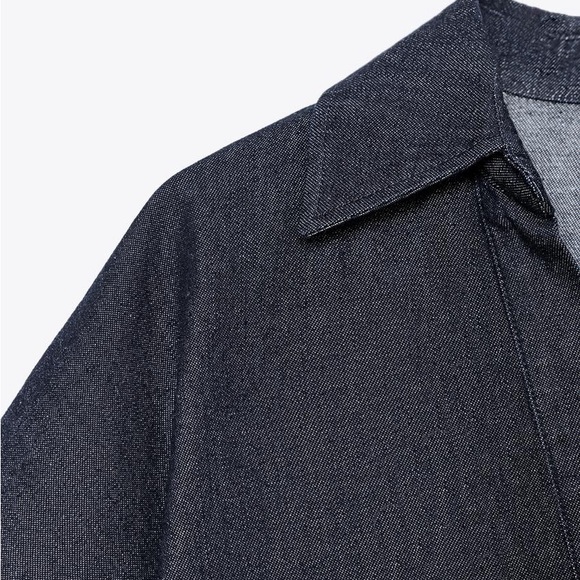 Zara Navy Wide Leg Pant and Top Set size 6 and medium - Picture 7 of 8